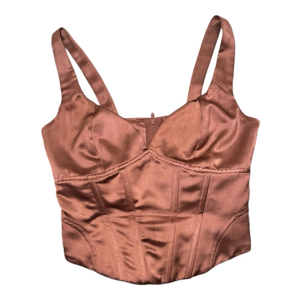 XS Jason Wu Bronze Satin Corset